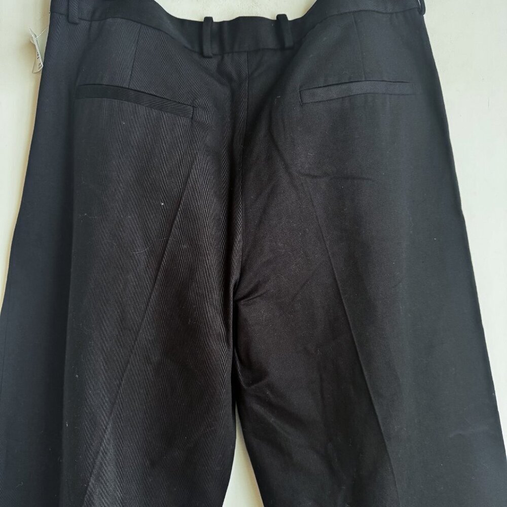 Massimo Dutti Full Lenght Wide Leg Darted Trouser Black 12 - Picture 7 of 9